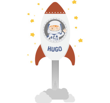 Tshirt Kind Astronauta con cohete - TenStickers