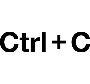 Control C and Control V kids t-shirt - TenStickers