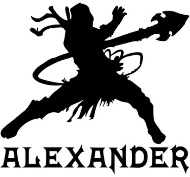 T-shirt guerrier avec nom - TenStickers