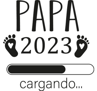 Camisetas parejas Mama & Papa cargando - TenVinilo