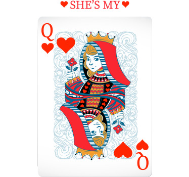 King Hearts love couple tees - TenStickers