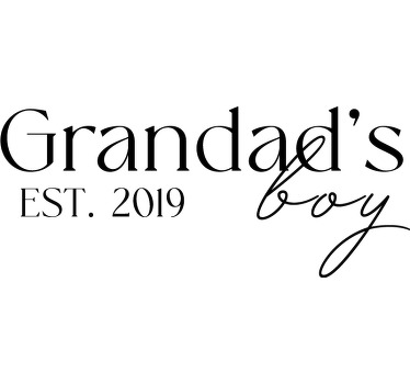 Bedstefars dreng personlig t shirt - TenStickers