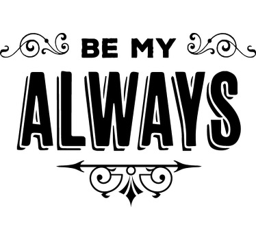 Forever and Always Couple t shirt - TenStickers