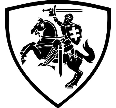 Vytis lietuvos emblema nestandartiniai marškinėliai - „Tenstickers“