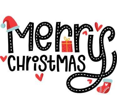 Feliz natal bordado natal - TenStickers