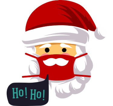 Navidad segura mascarilla t-skjorte jul - Tenstickers