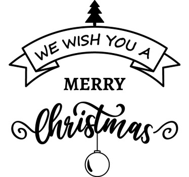 Feliz navidad diseño rojo t-skjorte jul - Tenstickers