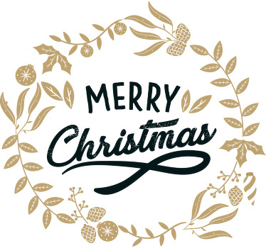 Camiseta navideña Encaje de flores navidad - TenVinilo