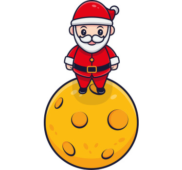 Julemanden på månen juleskjorte - TenStickers