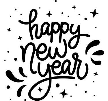 Morsom tegneserie nyttår tilpasset t-skjorte - Tenstickers