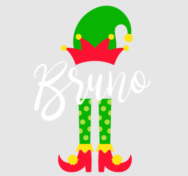 Weihnachtspullover Elfendesign mit Namen - TenStickers
