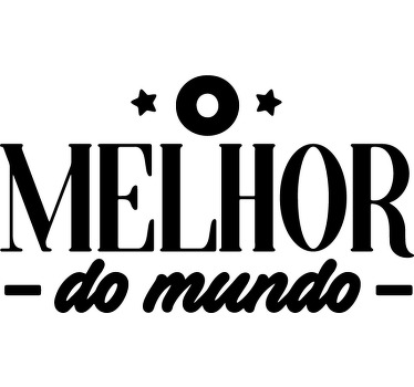 T-shirt pai e filho frase o melhor pai do mundo - TenStickers