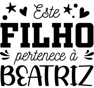 T-shirt  mães e filhas pertence a - TenStickers