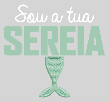 T-shirt de casais capitão e sereia - TenStickers