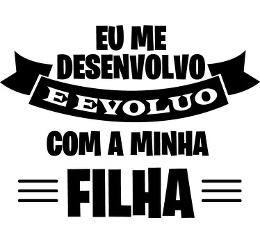 T-shirt pais e filhos eu evoluo - TenStickers