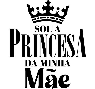 T-shirt  mães e filhas princesa - TenStickers