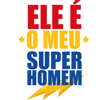 T-shirt namorados super homem mulher maravilha - TenStickers
