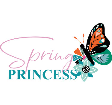 Mutter Tochter T Shirt frühling und prinzessin - TenStickers