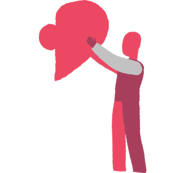 Doodle stick couple Couple t shirts - TenStickers