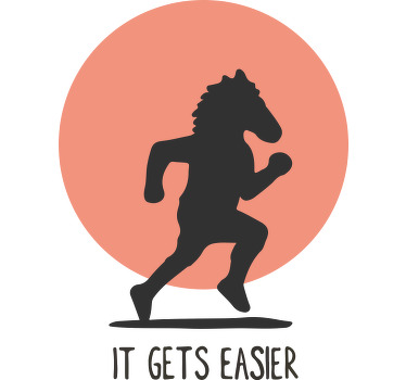 Sunset horse running custom t-shirt - TenStickers