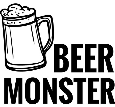 øl og mælkemonster far og søn tøj t shirt - TenStickers
