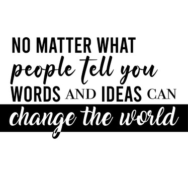 T-shirt mots et idées dynamisants - TenStickers