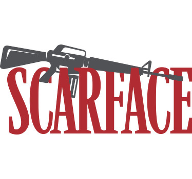 Metin özel t-shirt ile film görüntüsü scarface - TenStickers