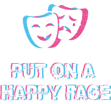 穿上笑脸原创设计t恤 - TenStickers