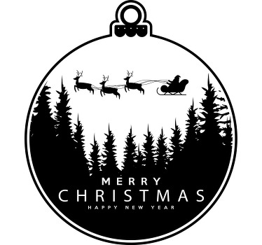 Weihnacht T Shirt schlittenverzierung - TenStickers