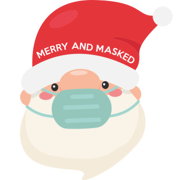 Merry and masked  Christmas shirt - TenStickers