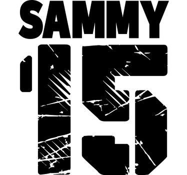 T-shirt personnalisé dessin numéroté - TenStickers