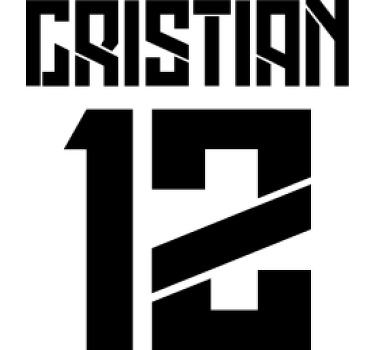 Camisetas con nombre Diseño negro con numero de futbol - TenVinilo