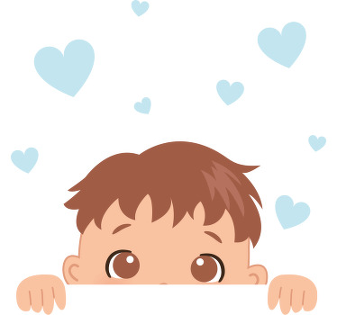 Funny Peeking Baby pregnancy shirt - TenStickers