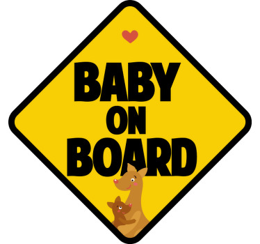 Maglietta bebè progettazione a bordo - TenStickers