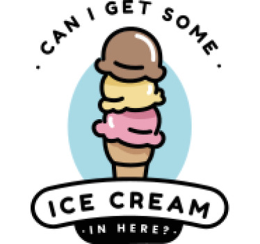 Camiseta cono de helado divertido - TenVinilo