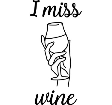 Chybí mi víno, máma, abych byla dětská košile - TenStickers