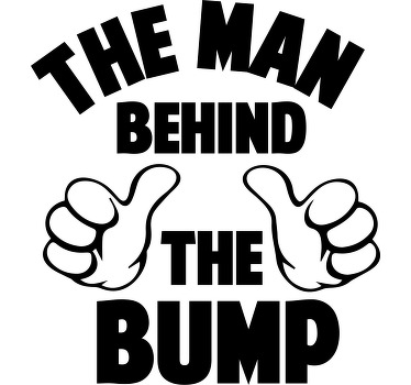 Man Behind The Bump Baby shirt - TenStickers