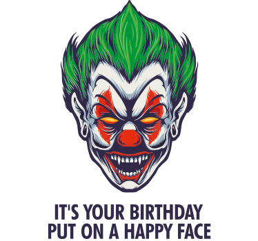 Bu senin doğum günün mutlu yüz özel tişört - TenStickers