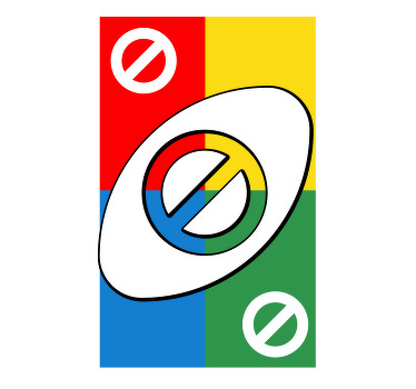 çok renkli stop uno kartı dört parça tişört - TenStickers