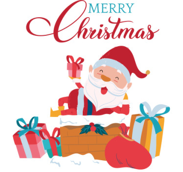 Merry with Santa Christmas shirt - TenStickers