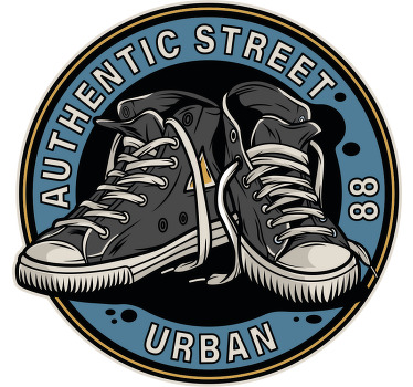 80'lerin converse ayakkabı illüstrasyonu özel tişört - TenStickers