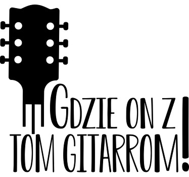 Koszulka Kiler film postać gitara cytat - TenStickers