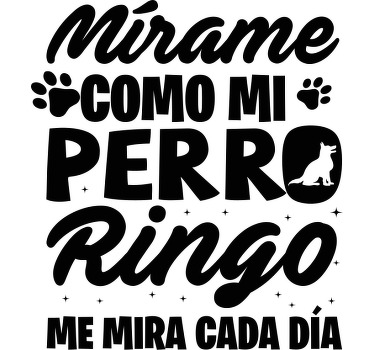 Camisetas con nombre Perro cariñoso texto gracioso en español - TenVinilo
