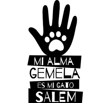 Camisetas con nombre Mi alma gemela es mi gato en español - TenVinilo