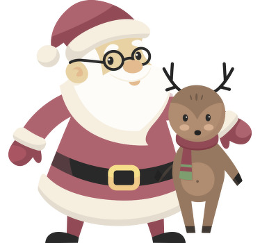 Glad julenissen t-skjorte jul - Tenstickers