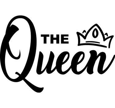 Konge og dronning par t-shirts - TenStickers