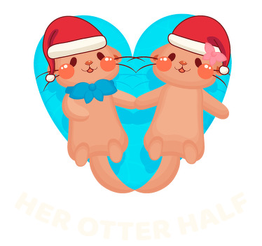 Pärchen T Shirts sie und seine otterhälfte - TenStickers