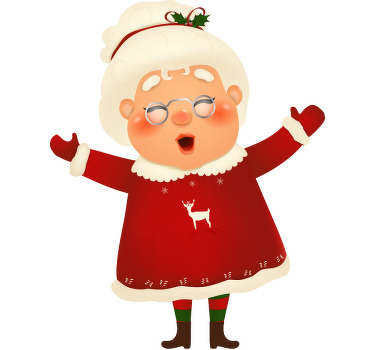 Mr. Og mrs. Claus par t-skjorte - Tenstickers