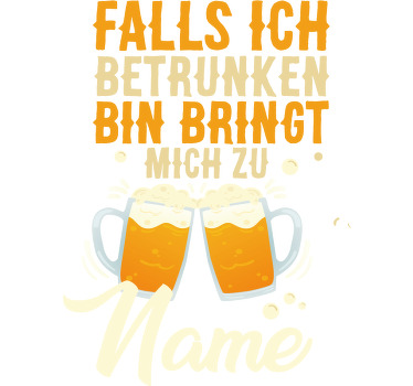 Pärchen T Shirts wenn ich betrunken bin - TenStickers