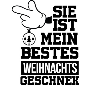 Pärchen T Shirts bestes weihnachtsgeschenk - TenStickers